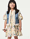 2pc Pure Cotton Patchwork Dress & Scrunchie (2-8 Yrs)