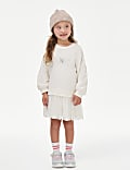 Vestido de baile de algodón con texto (2-8 años)