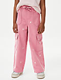 Pure Cotton Butterfly Cargo Trousers (2-8 Yrs)