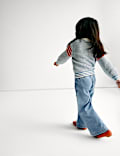 Pure Cotton Denim Side Stripe Jeans (2-16 Yrs)