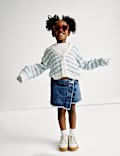 Pure Cotton Denim Skort (2-16 Yrs)