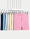 7pk Cotton Rich Cycling Shorts (2-8 Yrs)