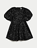 Velvet Sequin Dress (2-8 Yrs)