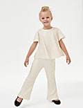 Sequin Elasticated Waist Trousers (2-8 Yrs)