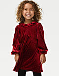 Sparkly Velvet Dress (1-8 Yrs)