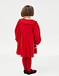 2pc Pure Cotton Cord Dress with Tights (1-8 Yrs)