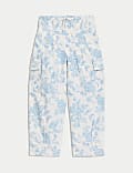 Cotton Rich Floral Trousers (2-8 Yrs)