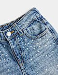 Denim Elasticated Straight Leg Jeans