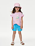 Pure Cotton Runner Shorts (2-8 Yrs)