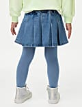 Denim Skirt with Tights (2-8 Yrs)