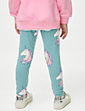 Leggings de algodón con diseño de unicornios (2-8&nbsp;años)