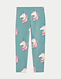 Leggings de algodón con diseño de unicornios (2-8&nbsp;años)