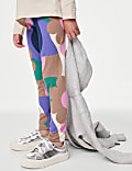 Cotton Rich Abstract Print Leggings (2-8 Yrs)