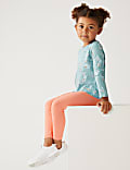 5pk Cotton Rich Patterned Leggings (2-7 Yrs)