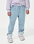 Τζιν παντελόνι με άνετη μέση και κανονική εφαρμογή (2-8 ετών)