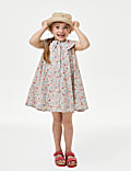 Pure Cotton Floral Dress (2-8 Yrs)