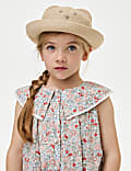 Pure Cotton Floral Dress (2-8 Yrs)