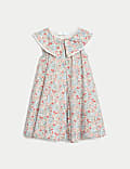 Pure Cotton Floral Dress (2-8 Yrs)