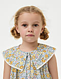 Pure Cotton Floral Dress (2-8 Yrs)