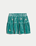Velvet Sequin Embellished Skirt (2-8 Yrs)