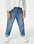 Denim Mom Fit Elasticated Waist Jeans (2-8 Years)