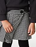 Cotton Rich Gingham Skirt with Tights (2-8 Yrs)