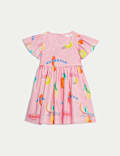 Pure Cotton Fruit Dress (2-8 Yrs)