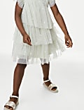 Embroidered Tulle Dress (2-16 Yrs)