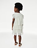 Embroidered Tulle Dress (2-16 Yrs)