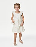 Pure Cotton Tiered Skirt (2-8 Yrs)