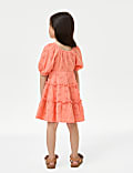 Robe 100&nbsp;% coton &agrave; motif brod&eacute; (du 2 au 8&nbsp;ans)
