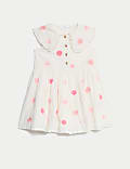 Pure Cotton Embroidered Dress (2-8 Yrs)