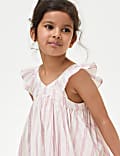 Cotton Rich Striped Dress (2-8 Yrs)