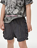 Cotton Rich Elasticated Waist Striped Shorts (2-8 Yrs)