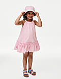 Pure Cotton Broderie Dress (2-8 Yrs)