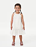 Pure Cotton Broderie Dress (2-8 Yrs)