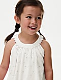 Pure Cotton Broderie Dress (2-8 Yrs)