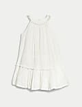 Pure Cotton Broderie Dress (2-8 Yrs)