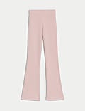 Wide Leg Cotton Rich Flared Leggings (2-8 Yrs)