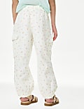 Cotton Rich Ditsy Floral Parachute Trousers (2-8 Yrs)