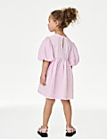 Pure Cotton Bow Dress (2-8 Yrs)