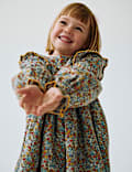 2pc Cotton Rich Floral Dress & Tights Set (1-10 Yrs)