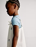 Embroidered Pinafore Dress and T-Shirt (2-16 Yrs)