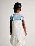 Embroidered Pinafore Dress and T-Shirt (2-16 Yrs)