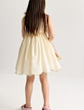 Pure Cotton Palm Tree Sleeveless Dress (2-10 Yrs)