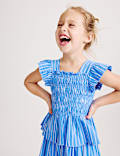 2 Piece Pure Cotton Shirred Outfit (2-8 Yrs)