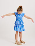 2 Piece Pure Cotton Shirred Outfit (2-8 Yrs)