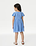 Robe en coton et tulle (du 2 au 8 ans)