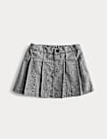 Cotton Rich Checked Pleated Skirt (2-8 Yrs)