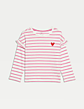 Pure Cotton Striped Top (2-8 Yrs)